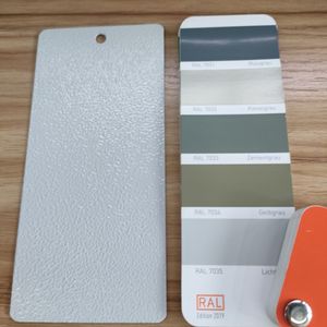TGIC Free <span class=keywords><strong>RAL</strong></span> <span class=keywords><strong>7035</strong></span> 7032 Gris Poudre Peinture Bonne Résistance Aux Chocs Rides pour Finition Texture pour Réfrigérateur Meubles Spra - Product Image 2