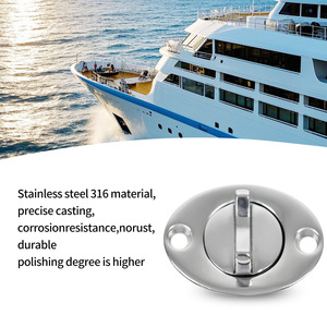 Valve de vidange de bateau en acier inoxydable 316, pièces de réparation pour le drainage de l'eau des yachts - Product Image 1