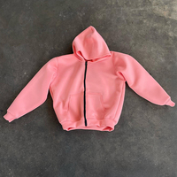 Sweat à capuche zippé surdimensionné en tissu Air Layer, style streetwear, personnalisé OEM pour hommes, fabricant de vêtements certifié