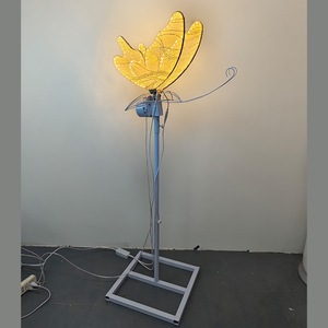 Luminous Butterfly Wings LED Pendant AC Powered <b>Ceiling</b> <b>Decoration</b> for <b>Wedding</b> Hotel Stage Lighting - Product Image 4