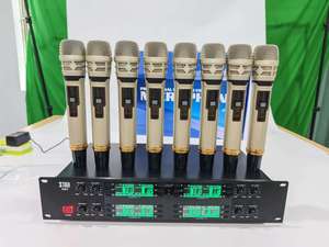 Xtuga <span class=keywords><strong>K01</strong></span> Chuyên Nghiệp 8-Kênh Xlr Không Dây <span class=keywords><strong>Microphone</strong></span> Cầm Tay Hội Nghị Lavalier Tai Nghe Cho Sân Khấu Sử Dụng - Product Image 4
