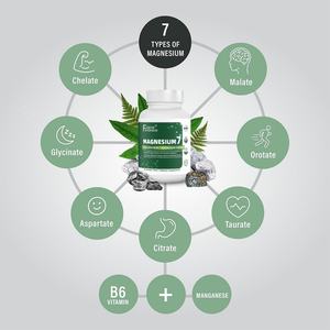 Suplementos de Marca Privada, Extractos de Magnesio para Apoyar el Sueño, la Salud Muscular y Cardíaca con Vitamina Magnesio, 60 Cápsulas - Product Image 5