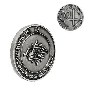 Solomon King เหรียญป้องกันภัย, เหรียญสะสมเหรียญที่ระลึกสำหรับพิธีทำสมาธิพิธีชงชาทำจากโลหะผสม - Product Image 6