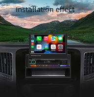 Autoradio Android universel BQCC 7 pouces, CarPlay, amplificateur, GPS, Mirror Link, FM, RDS, vidéo, lumières colorées, lecteur MP5