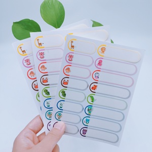 Etiquetas Adhesivas Personalizadas con <span class=keywords><strong>Nombre</strong></span> para <span class=keywords><strong>Niños</strong></span>, Diseño de Animales Coloridos, Autoadhesivas para la Escuela, al Mejor Precio - Product Image 5