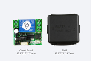 Top bán hàng 1CH 1 nút không dây 433Mhz điều khiển từ xa cửa nhà để xe RF Receiver cho khóa cửa với bìa - Product Image 5