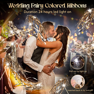 Nuevas varitas de boda iluminadas con oropel LED, accesorios de felicitación para bodas, fiestas de cumpleaños, Navidad y <span class=keywords><strong>A</strong></span>ño Nuevo - Product Image 4