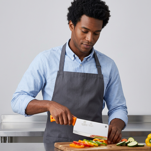 Cuchillo para cortar verduras JAYA MATA JM459 de 7.5 pulgadas con funda, mango con código de color, hoja de acero inoxidable, ambidiestro, apto para lavavajillas. - Product Image 1