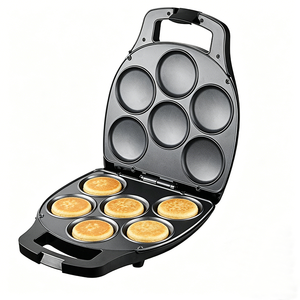 Mini-appareil à empanadas domestique, température réglable pour galettes de maïs, œufs, <span class=keywords><strong>petit</strong></span>-déjeuner automatique, machine à crêpes et arepas 6 tranches - Product Image 3