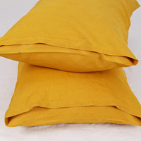 Parure de lit 100% lin français uni, style européen, en pur lin lavé à la pierre, avec housse de couette et drap-housse