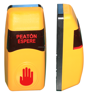 Botón de semáforo para peatones Paso de cebra Paso de peatones Solar Botón pulsador para peatones Sistema de luz de señal de tráfico LED - Product Image 2