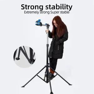 ROCKBROS-Brazo telescópico de acero para reparación de bicicletas, soporte de trabajo plegable para reparación de bicicletas de montaña - Product Image 6