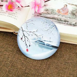 Brilhando meia esfera bola de cristal paperweight cúpula peso de papel de cristal - Product Image 5