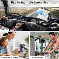 Support universel pour tablette en gros, fixation à base de fixation par vis, accessoires mobiles pour tableau de bord de voiture, mur, bureau, maison, camion