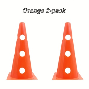 Cono da allenamento da 32 cm con foro <span class=keywords><strong>e</strong></span> palo barriera rimovibile per esercizi di calcio, basket <span class=keywords><strong>e</strong></span> percorsi a ostacoli - Product Image 5