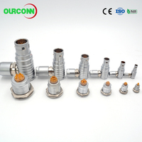 Kompatible ODU Push-Pull Selbstverriegelnde Rundsteckverbinder B-Serie FHG EGG 0B 1B 2B 3B 2-32 Pin Metall-Stecker Buchse