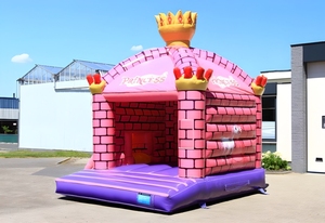 Structures gonflables pour enfants, château gonflable princesse rose avec toboggan, aire de <span class=keywords><strong>jeux</strong></span> pour tout-petits - Product Image 5