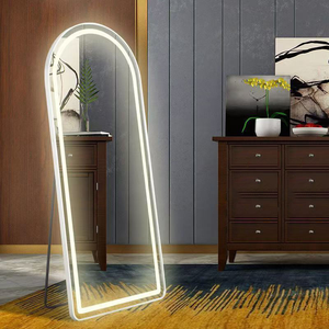 Espejo de pared LED de gran tamaño moderno al por mayor del fabricante, venta Hpt, barberías y peluquerías, espejos inteligentes - Product Image 6