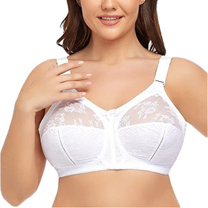 Soutien-gorge sans armatures <span class=keywords><strong>push</strong></span>-<span class=keywords><strong>up</strong></span> ultra fin à bonnets couvrants, sans rembourrage, en dentelle transparente, grande taille, lingerie féminine sexy de haute qualité, tailles US EU BCDEFG - Product Image 2