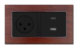 Interruptor de Pared Moderno con 1 Botón Táctil de 1 Vía, 10A 240V, Toma de Corriente, Puertos USB Tipo C, Panel de PC Smart Life - Product Image 6