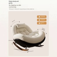 Fauteuils à bascule modernes en similicuir pour adultes, chaises de salon de luxe pour salon et appartement, chaises confortables pour la sieste, fauteuils inclinables élégants