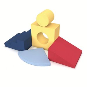 Jouets d'empilage éducatifs et sécurisés avec formes géométriques, blocs de jeu souples pour grimper et ramper en intérieur pour les tout-petits - Product Image 4