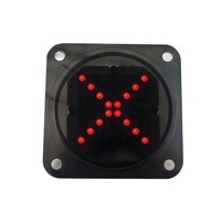 Panneau LED pour tourniquet, voyant lumineux LED, trépied, carton, plaque lumineuse LED de bureau pour barrière de passage, verre acrylique et plastique IP54
