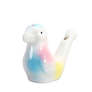 Sifflet d'eau en céramique mignon en forme d'oiseau, sifflet d'eau en forme d'animal pour enfants, jouet musical fantaisie, cadeau - Product Image 1