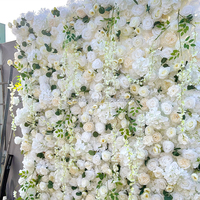 Sonnenheirat Großhandel Hochzeitsdekoration Seide künstliche Blume Wand Hochzeit Blume Wand