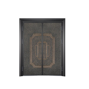 <span class=keywords><strong>Portail</strong></span> de cour chinois à double ouverture en <span class=keywords><strong>fer</strong></span> forgé et aluminium moulé, style Carmen Villa, antivol, pour maison de campagne auto-construite - Product Image 4
