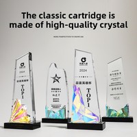 Trophée en cristal écologique haut de gamme, récompense créative en résine et verre, plaque sculptée sur le thème de l'ange, impression UV, gravure gratuite, entreprise