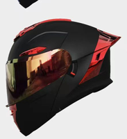Casque de moto modulaire homologué DOT, casque intégral avec visière double anti-buée
