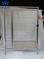 Nichoir pour chien classique à double porte, solide, imperméable, avec plateau en plastique pour une utilisation en intérieur/extérieur