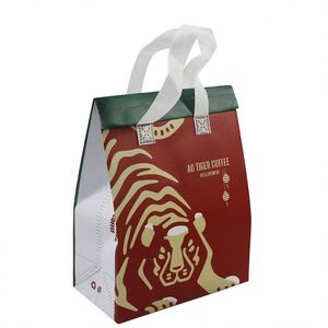 Wholesale Fashion Tiger Cartoon Food Takeaway Tote Lunch Bag Carry Disposable Sanitary Takeaway Bags Kids Cooler Bag - Product Image 1
