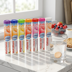Tabletas Efervescentes Sin Azúcar OEM, Suplementos de Calcio, Hierro, Magnesio y Vitamina C, Mejoran la Memoria y <span class=keywords><strong>el</strong></span> <span class=keywords><strong>Sueño</strong></span>, 3.5g/4g*20 Unidades - Product Image 2