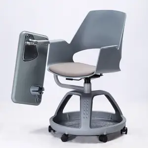 Novo Design Moderno Universidade Escola escritório placa de escrita Cadeira formação escolar tablet cadeira com almofada de escrita