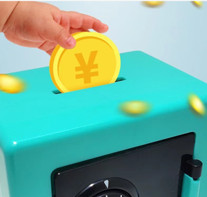 Artesanías de plástico con contraseña Digital para niños, caja de seguridad para ahorro de dinero en efectivo, <span class=keywords><strong>ATM</strong></span>, Juguetes - Product Image 4