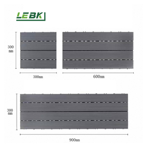 Azulejos de Wpc a prueba de rayos ultravioleta para exteriores, resistentes al desgaste, modernos, de grano de madera para exteriores, suelo de baldosas de madera DIY para paisaje público - Product Image 5