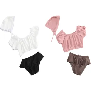 2023 Summer Beach Style Swimsuit for Baby Girls Cute Bikini Swimwear Two Piece Quick-dry for Girls