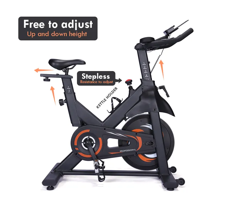 Volano da 13KG Unisex Home Fitness di lusso 2023 realizzato in acciaio personalizzabile allenamenti bici da Spinning per la casa