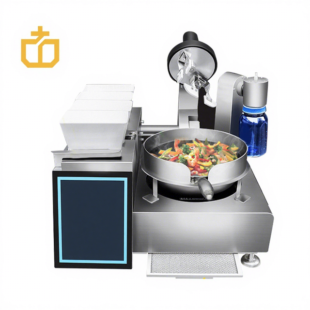5KW Hotel Restaurant Cooking Machinery AI Cooking Robot for Home Dual Power Rotary Stirring Automatic Steam Cooking Machine