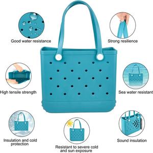 Sac fourre-tout léger en EVA, tailles S/L, avec logo mignon, ouverture en cuir, idéal pour la plage, le <span class=keywords><strong>bateau</strong></span>, la piscine, le travail, l'école, le sport, pour adultes - Product Image 2
