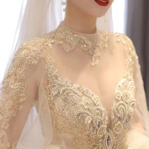 <span class=keywords><strong>Vestido</strong></span> de encaje con cuentas doradas de estilo marroquí, para mujer, Oroccan, para <span class=keywords><strong>boda</strong></span> - Product Image 3