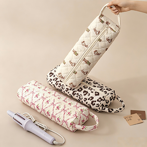 Bolsa de Viaje Acolchada Personalizada para Rizadores de Pelo para Mujer, Estuche Portátil para Planchas de Pelo con Asa, Organizador de Herramientas para Peinar el Cabello - Product Image 2