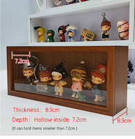 Cadre en bois MDF fait à la main, boîte à ombre créative, vitrine pour figurines, boîte aveugle, présentoir photo, support mural, tailles personnalisées