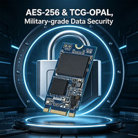 Advantech Soluciones de Almacenamiento Industrial, SQFlash Serie 650, SSD Industrial M.2 2280 SATA, SATA Gen 3 (6.0 Gbps), Taiwán