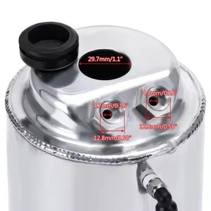 Réservoir d'air en alliage d'aluminium PQYRACING 2L, réservoir d'eau universel pour la modification de voitures, pour le système de refroidissement du moteur - Product Image 3