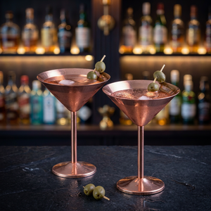 Juego de Copas de Martini de Cobre, Estilo Glamuroso, Chapado en Oro, para Bebidas de Fiesta para Adultos - Product Image 4