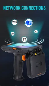 BOHANG 안드로이드 HF 및 NFC 및 UHF RFID 리더 QR 코드 레이저 스캐너 PDA 기계 물류 창고 용 휴대용 PDA