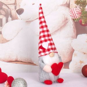 Regalos de Decoración para el Día de San Valentín, Muñecos de Pareja sin Rostro con Forma de Corazón de Rudolph, Adornos para Ventanas - Product Image 4